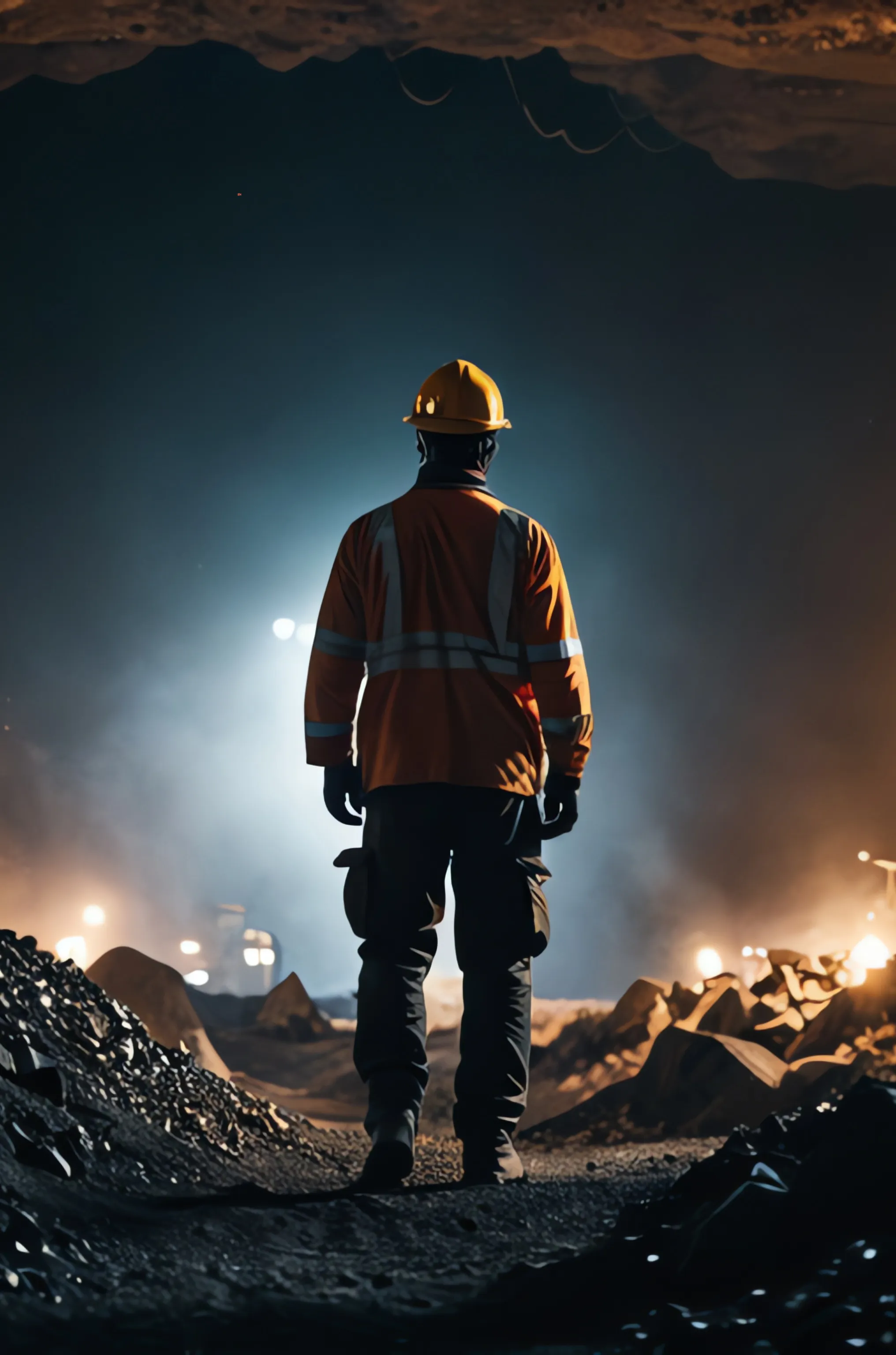 Abstract view of industrial machinery
